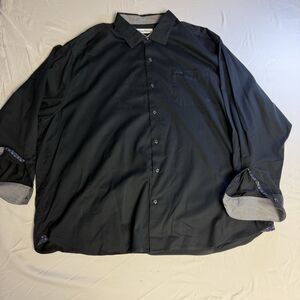 Tommy Bahama Shirt Mens  XXL  2XL Black Button Up Casual Outdoors Marlin Logo